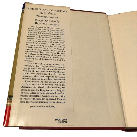 THE OUTLINE OF HISTORY BOOK BY H.G. WELLS 1961 DOUBLE DAY PRESS HARDBACK - Picture 4 of 6